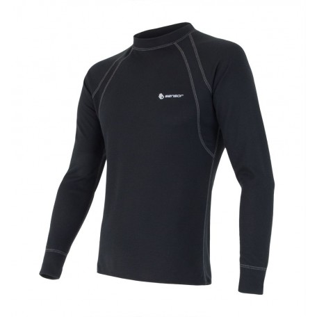 Термофутболка SENSOR DOUBLE FACE з довгим рукавом чоловіча чорна SM11DF-black-L