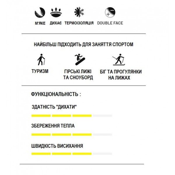 Термофутболка SENSOR DOUBLE FACE з довгим рукавом чоловіча чорна SM11DF-black-XXXL
