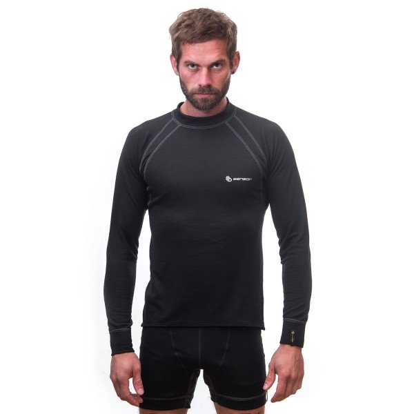 Термофутболка SENSOR DOUBLE FACE з довгим рукавом чоловіча чорна SM11DF-black-XL
