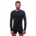 Термофутболка SENSOR MERINO ACTIVE з довгим рукавом чоловіча чорна SM11MA-black-M