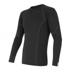 Термофутболка SENSOR MERINO ACTIVE з довгим рукавом чоловіча чорна SM11MA-black-L
