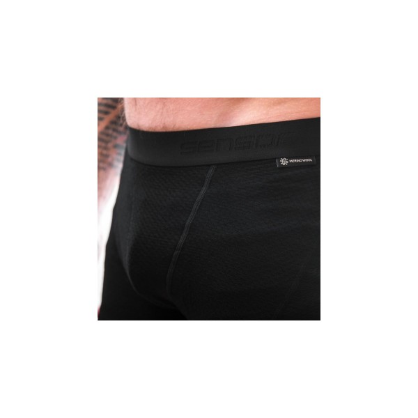 Термотруси SENSOR MERINO DF чоловічі чорні SM21M-black-S