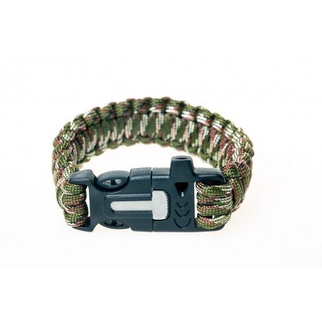Браслет виживання Tramp (свисток, кресало, 2м паракорд) хакі