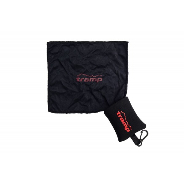 Серветка з неопреновим чохлом і пластиковим карабіном Tramp TRA-255