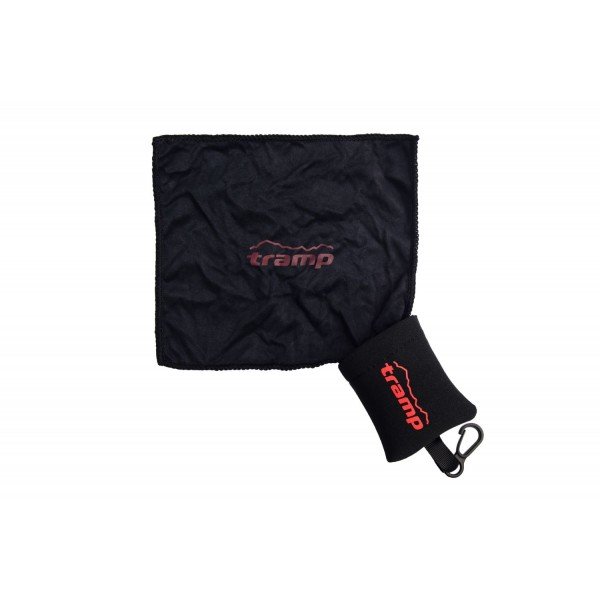 Серветка з неопреновим чохлом і пластиковим карабіном Tramp TRA-255