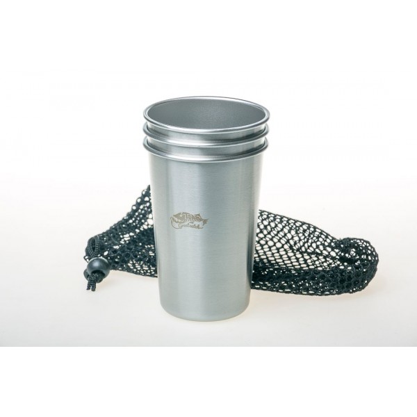 Набір з 3-х стаканів Tramp TRC-051 (нерж. сталь)