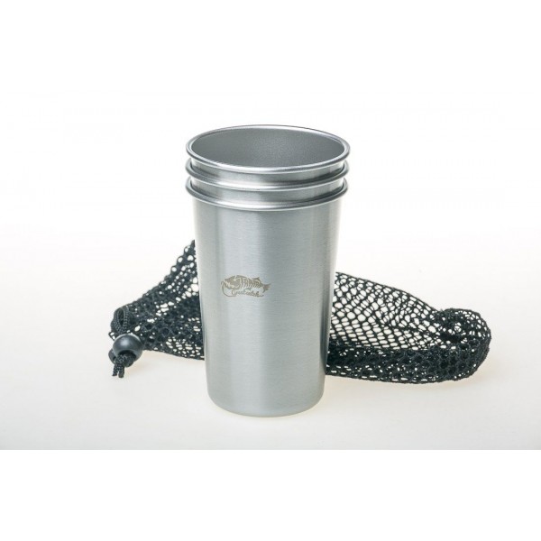 Набір з 3-х стаканів Tramp TRC-051 (нерж. сталь)