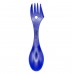 Ложка-виделка пластикова Tramp синя TRC-069-blue