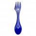 Ложка-виделка пластикова Tramp синя TRC-069-blue