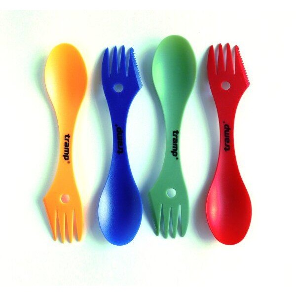 Ложка-виделка пластикова Tramp синя TRC-069-blue