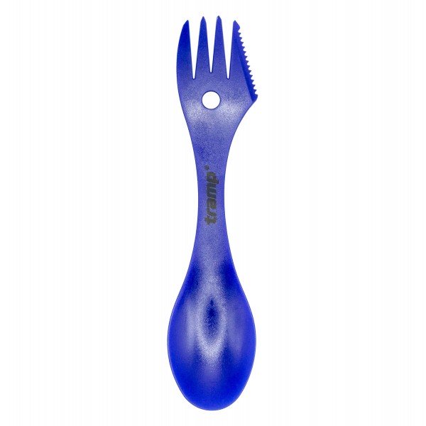 Ложка-виделка пластикова Tramp синя TRC-069-blue