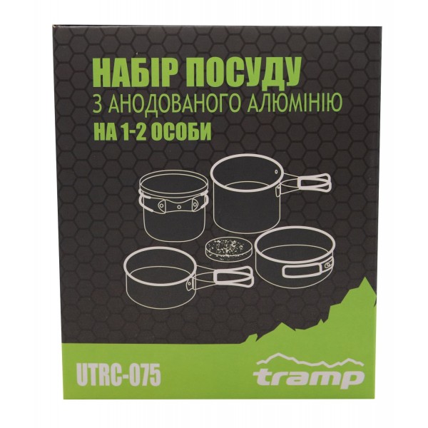 Набір анодованого посуду на 1-2 персони Tramp UTRC-075