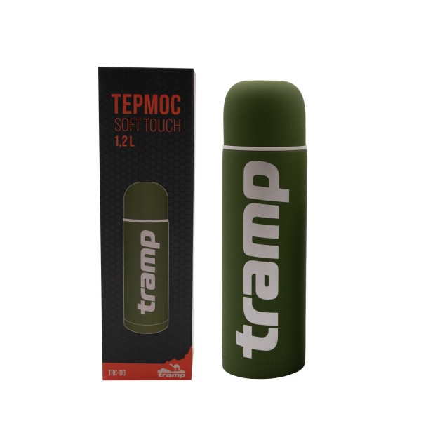 Термос Tramp Soft Touch 1.2 л зелений UTRC-110-khaki