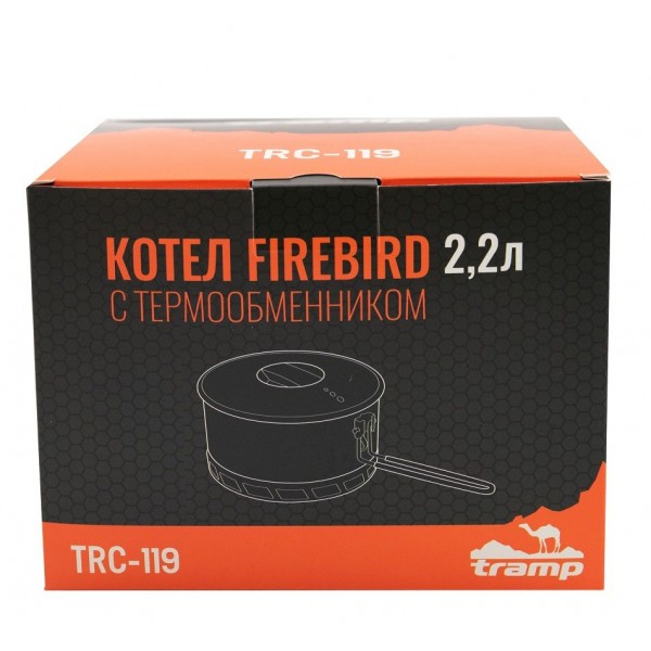 Казанок Tramp з анодованого алюмінію з теплообмінником 2,2 л UTRC-119