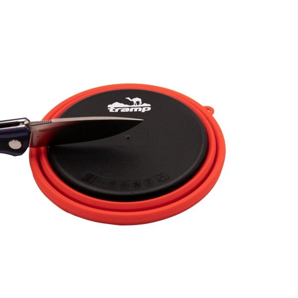 Тарілка Tramp силіконова з пластиковим дном терракот 550 мл TRC-123