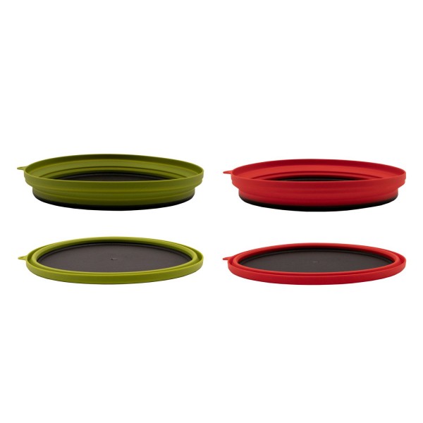 Тарілка Tramp пласка силіконова з пластиковим дном терракот 1070 мл TRC-124