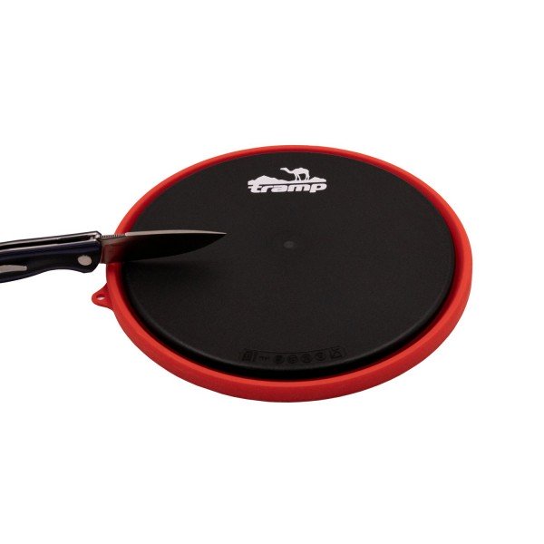 Тарілка Tramp пласка силіконова з пластиковим дном терракот 1070 мл TRC-124