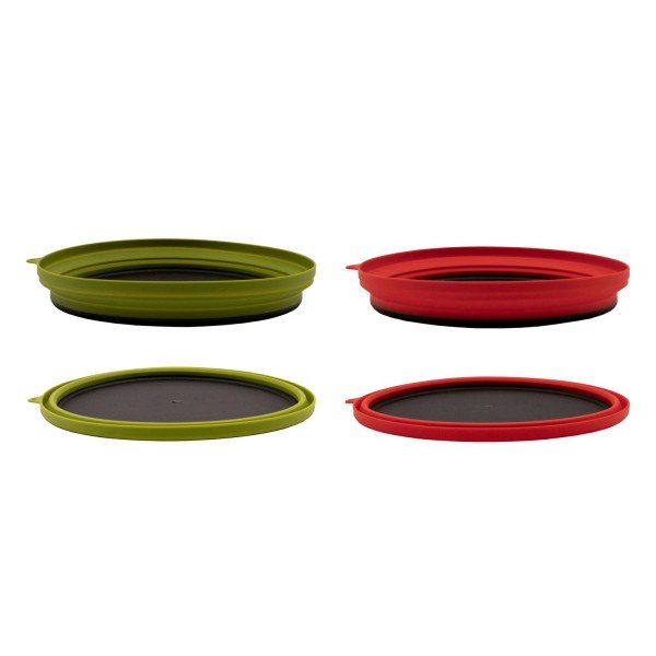 Тарілка Tramp пласка силіконова з пластиковим дном терракот 1070 мл TRC-124