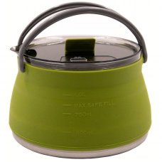 Чайник Tramp силіконовий з металевим дном 1л олива TRC-125