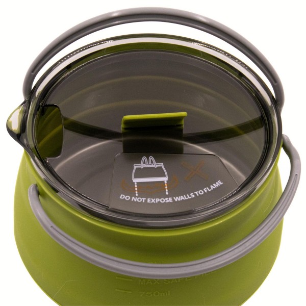 Чайник Tramp силіконовий з металевим дном 1л олива TRC-125