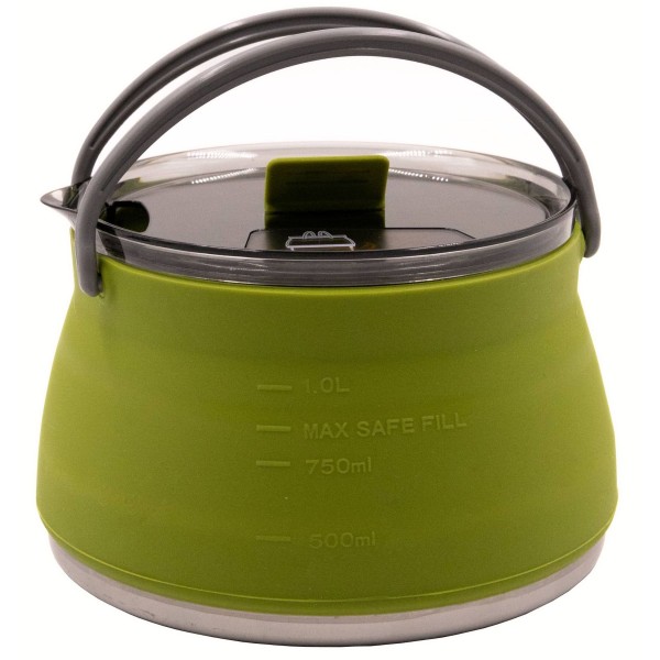 Чайник Tramp силіконовий з металевим дном 1л олива TRC-125