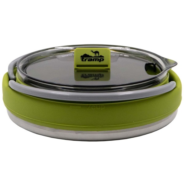 Чайник Tramp силіконовий з металевим дном 1л олива TRC-125