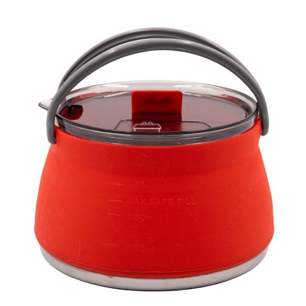 Чайник Tramp силіконовий з металевим дном 1л терракот TRC-125