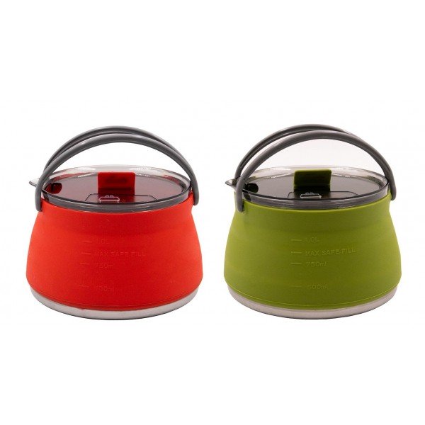 Чайник Tramp силіконовий з металевим дном 1л терракот TRC-125