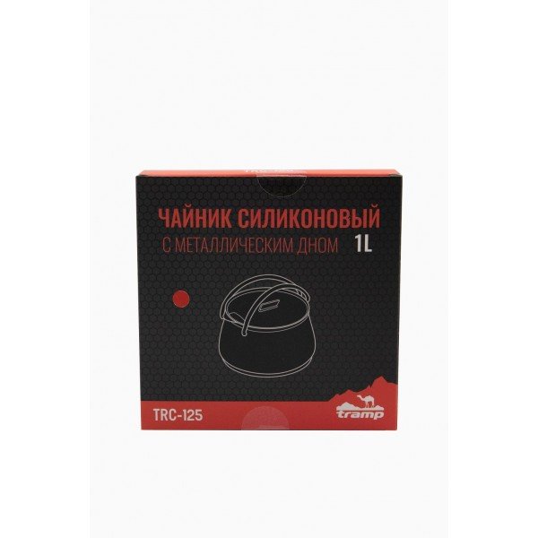 Чайник Tramp силіконовий з металевим дном 1л терракот TRC-125