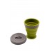 Стакан складаний силіконовий Tramp з кришкою 200 ml green TRC-126-green