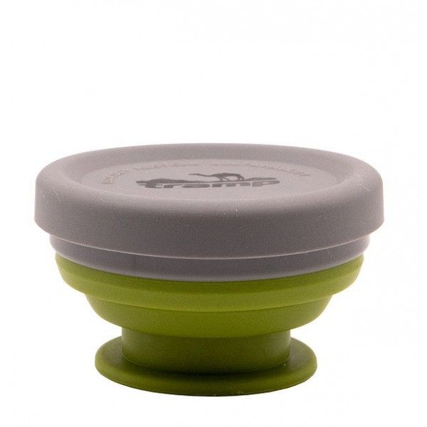 Стакан складаний силіконовий Tramp з кришкою 200 ml green TRC-126-green