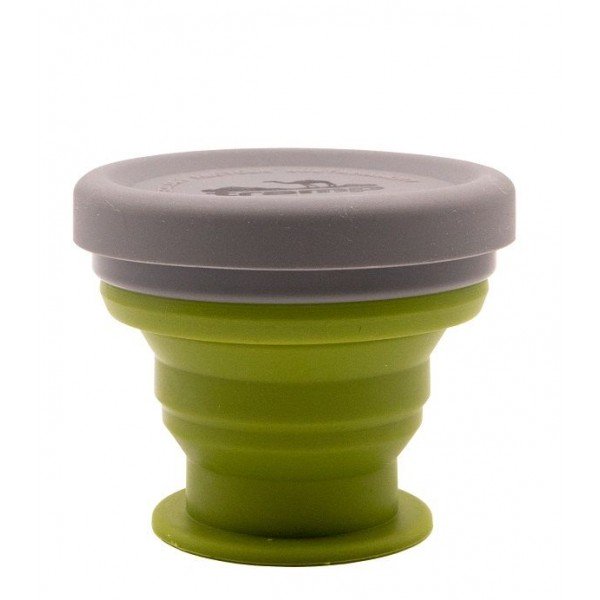 Стакан складаний силіконовий Tramp з кришкою 200 ml green TRC-126-green