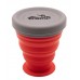 Стакан складаний силіконовий Tramp з кришкою 200 ml terracota TRC-126-terracota