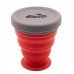 Стакан складаний силіконовий Tramp з кришкою 200 ml terracota TRC-126-terracota