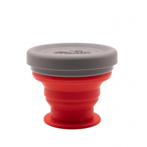 Стакан складаний силіконовий Tramp з кришкою 200 ml terracota TRC-126-terracota