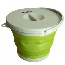 Відро TRAMP складане силіконове з кришкою 5л олива TRC-127