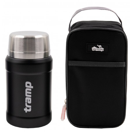 Термос TRAMP Харчовий 0,8 л в чохлі чорний UTRC-132-black