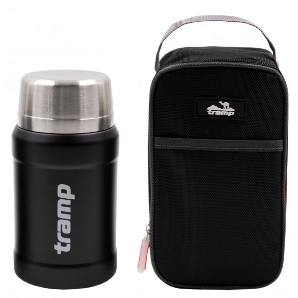 Термос TRAMP Харчовий 0,8 л в чохлі чорний UTRC-132-black