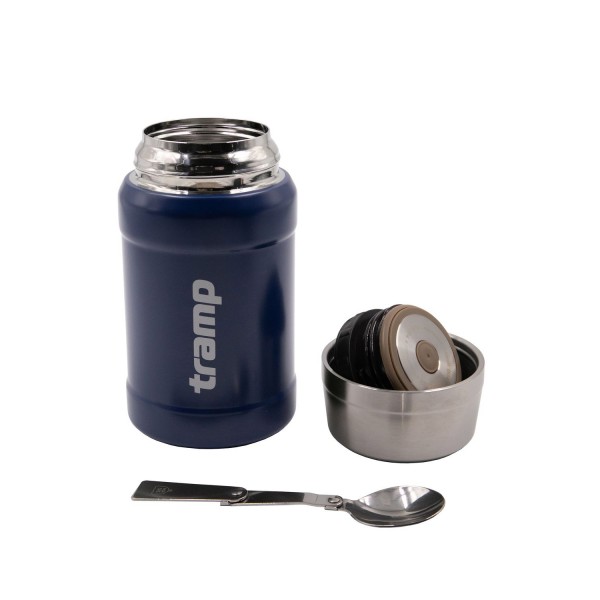 Термос TRAMP Харчовий 0,8 л в чохлі темно-синій UTRC-132-blue
