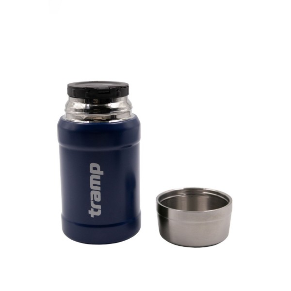 Термос TRAMP Харчовий 0,8 л в чохлі темно-синій UTRC-132-blue