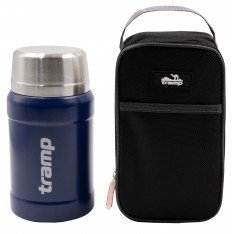 Термос TRAMP Харчовий 0,8 л в чохлі темно-синій UTRC-132-blue