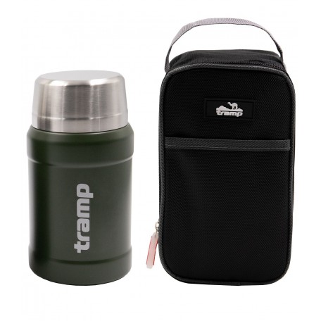 Термос TRAMP харчовий 0,8 л в чохлі оливковий UTRC-132-olive