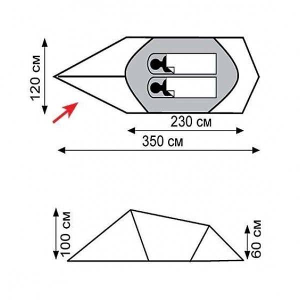 Намет Tramp Bike 2 (V2) Зелений UTRT-020-green