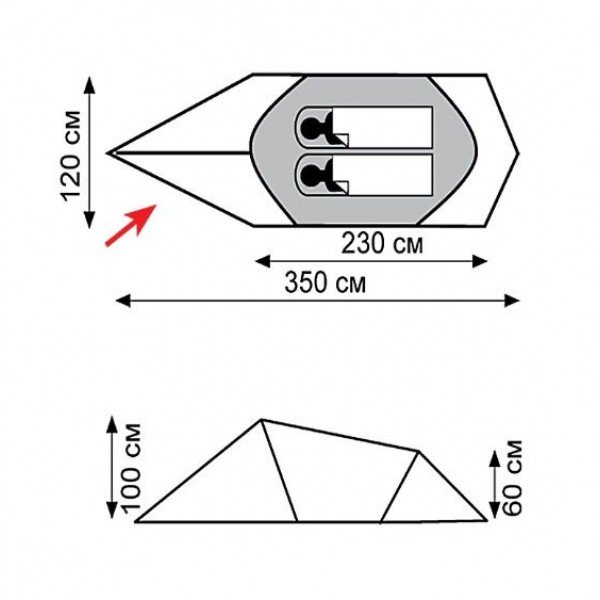 Намет Tramp Bike 2 (V2) TRT-020