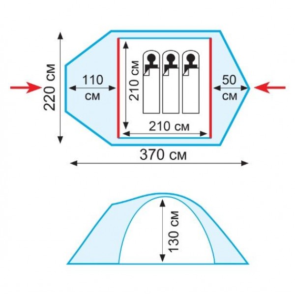 Намет Tramp Stalker 3 (v2) TRT-076