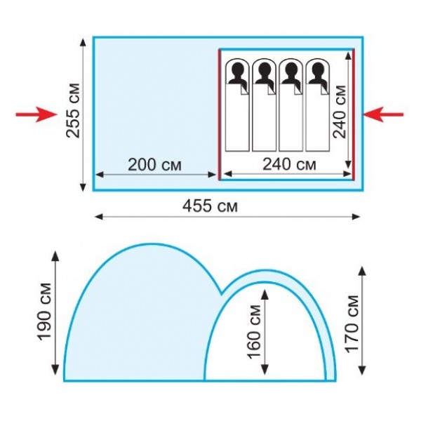 Намет Tramp Sphinx 4 (v2) TRT-088
