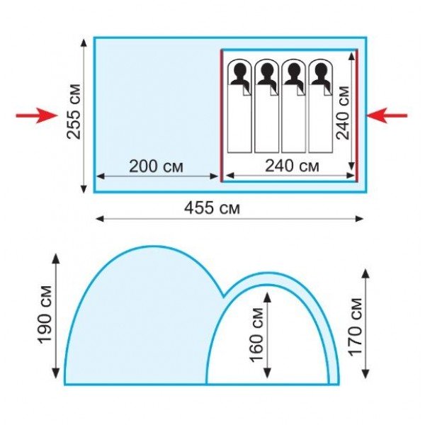 Намет Tramp Sphinx 4 (v2) TRT-088