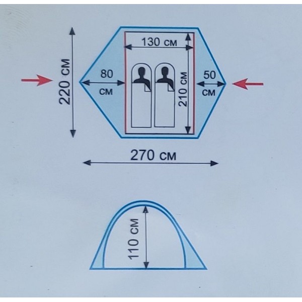 Намет Tramp Ranger 2 (v2) зелений TRT-099
