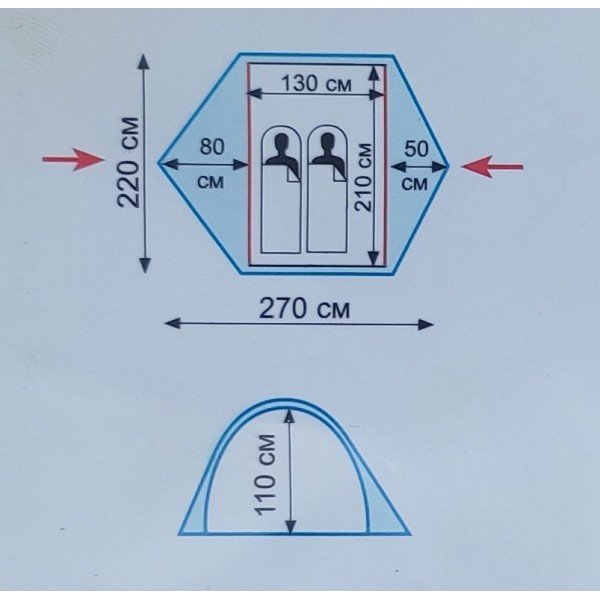 Намет Tramp Ranger 2 (v2) зелений TRT-099