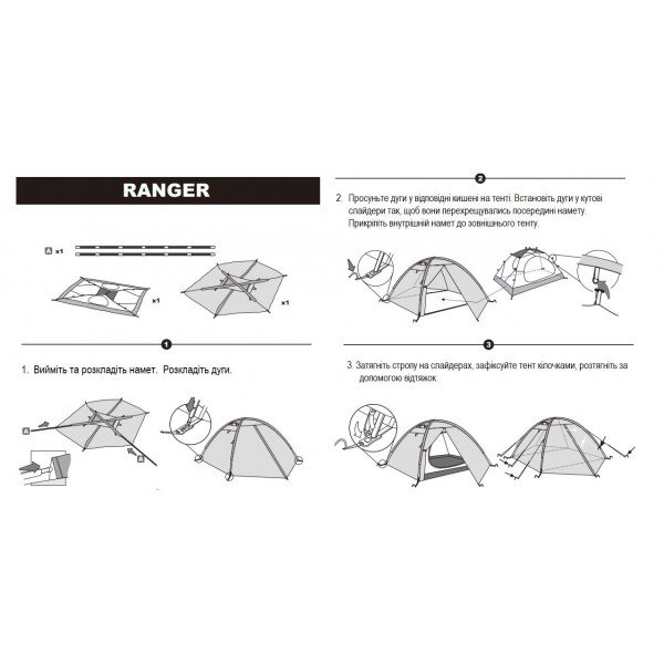 Намет Tramp Ranger 2 (v2) зелений TRT-099